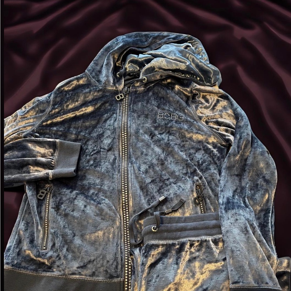 BCBG brand new Velvet hoodie and pant set